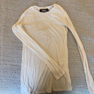 Reformation Davy eggshell longsleeve top